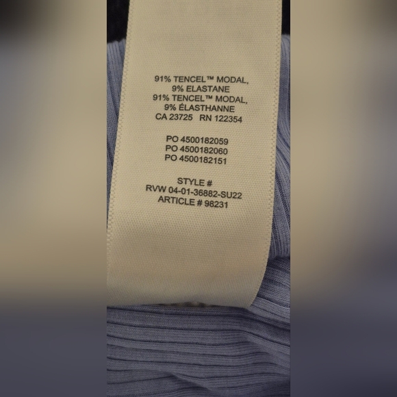 Wilfred Merci Ribbed Halter Tank — Light Blue (S) - Picture 5 of 5